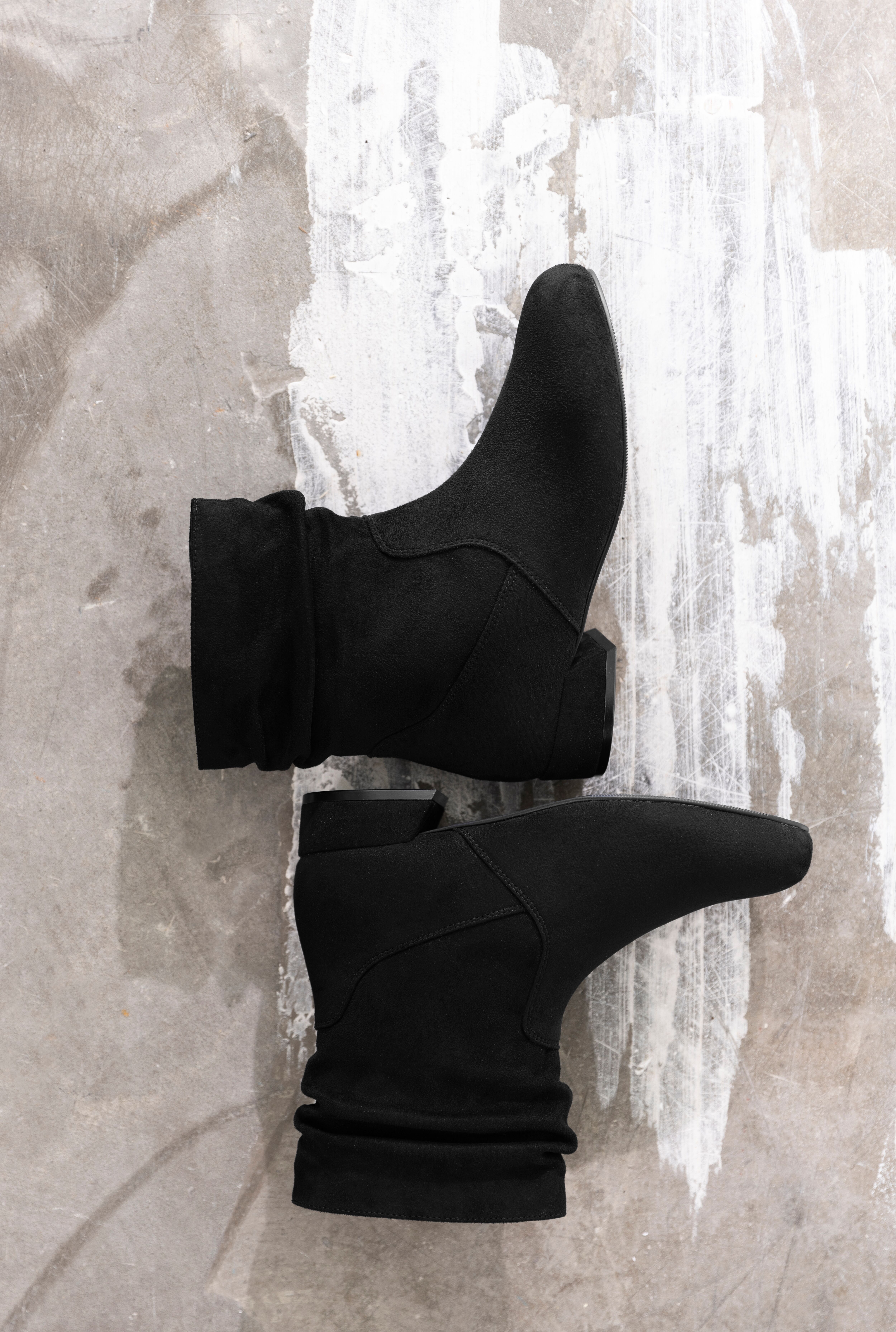 Stiefelette ANISTON SHOES, Damen, Gr. 41, Textil, schwarz, Veloursleder, unifarben, Basic, Schuhe Stiefelette, Ankle Boots mit Blockabsatz und Reissverschluss schwarz 41, Textil