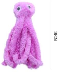 Inspired Finds Cute Octopus Plush Cat Toy For Interactive Play & Chewing Fun purple