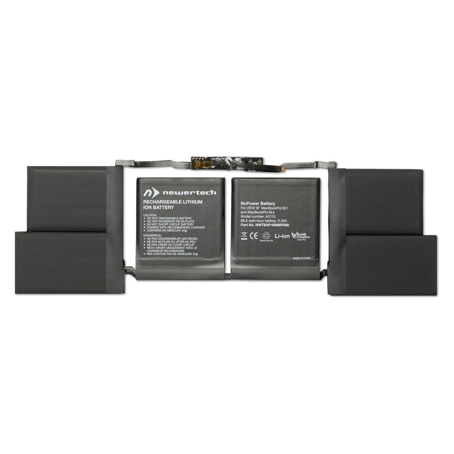 Newertech 98W NuPower Batterie für MBP 16" (2019) (8700 mAh) (NWTBAP16MBPR98)