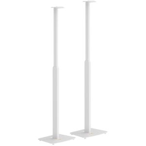 myWall Lautsprecherständer HS45WL, weiß, aus Metall, 2 Stück, für SONOS Era 300, bis 5 kg, Höhe: 70 - 127 cm