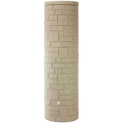 Regentonne ARVES "Arcado", beige (sandbeige), H:200cm Ø:60cm, Polyethylen, Regentonnen, ØxH: 60x200 cm