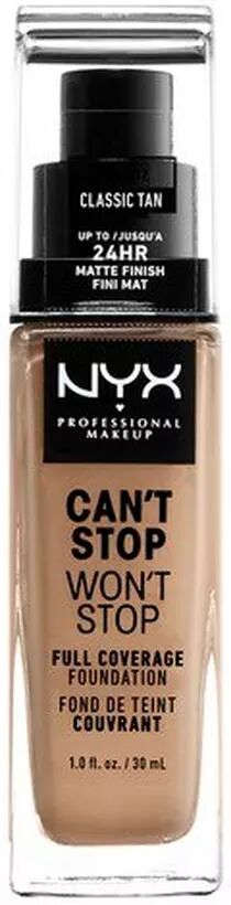 NYX-PROFESSIONAL-MAKEUP - Full Coverage Foundation - Can't Stop Won't Stop, One Size, Classic Tan