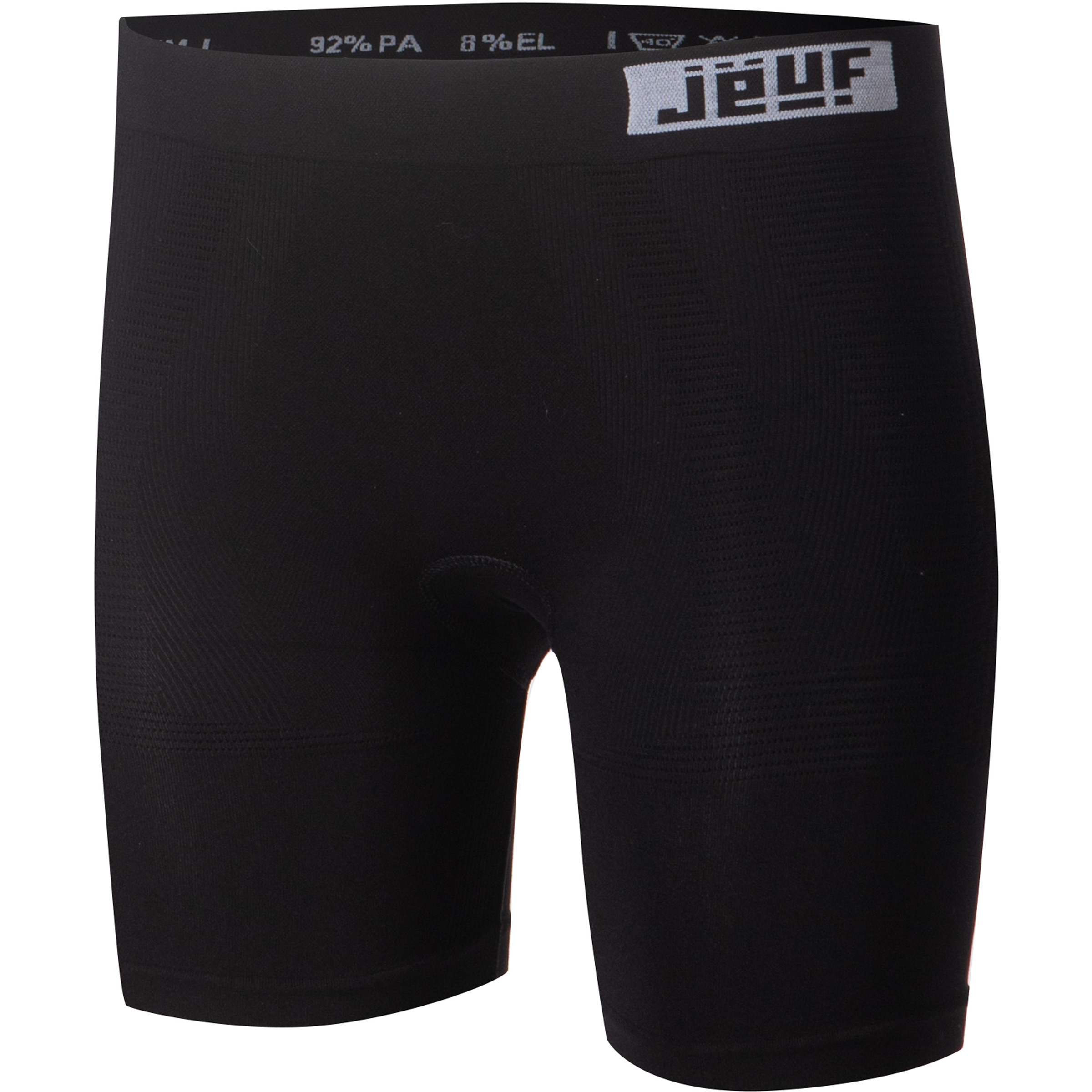 Bergzeit Basics Jeuf Essential mit Sitzpolster Damen Fahrradhose schwarz Größe 3XL Mountainbike | Rennrad | Gravel Hautfreundlich