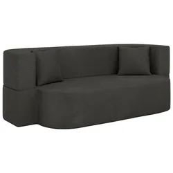 3-SITZER SOFA OVELA Dunkelgrau Cord