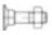 DIN 605 Senkkopfschraube M6x40 Stahl 4.6 blank m. Nase u. Mutter ; Industrial Quality Supplies (006054000060040)