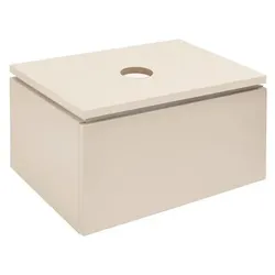 SAT Badezimmerschrank mit Waschbecken Feel 60x30x46 cm sand-beige Matt SATFEEL60BED