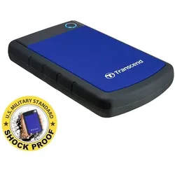 Transcend StoreJet 25H3B Festplatte 1 TB USB 3.0 extern  ( tragbar ), 2.5"