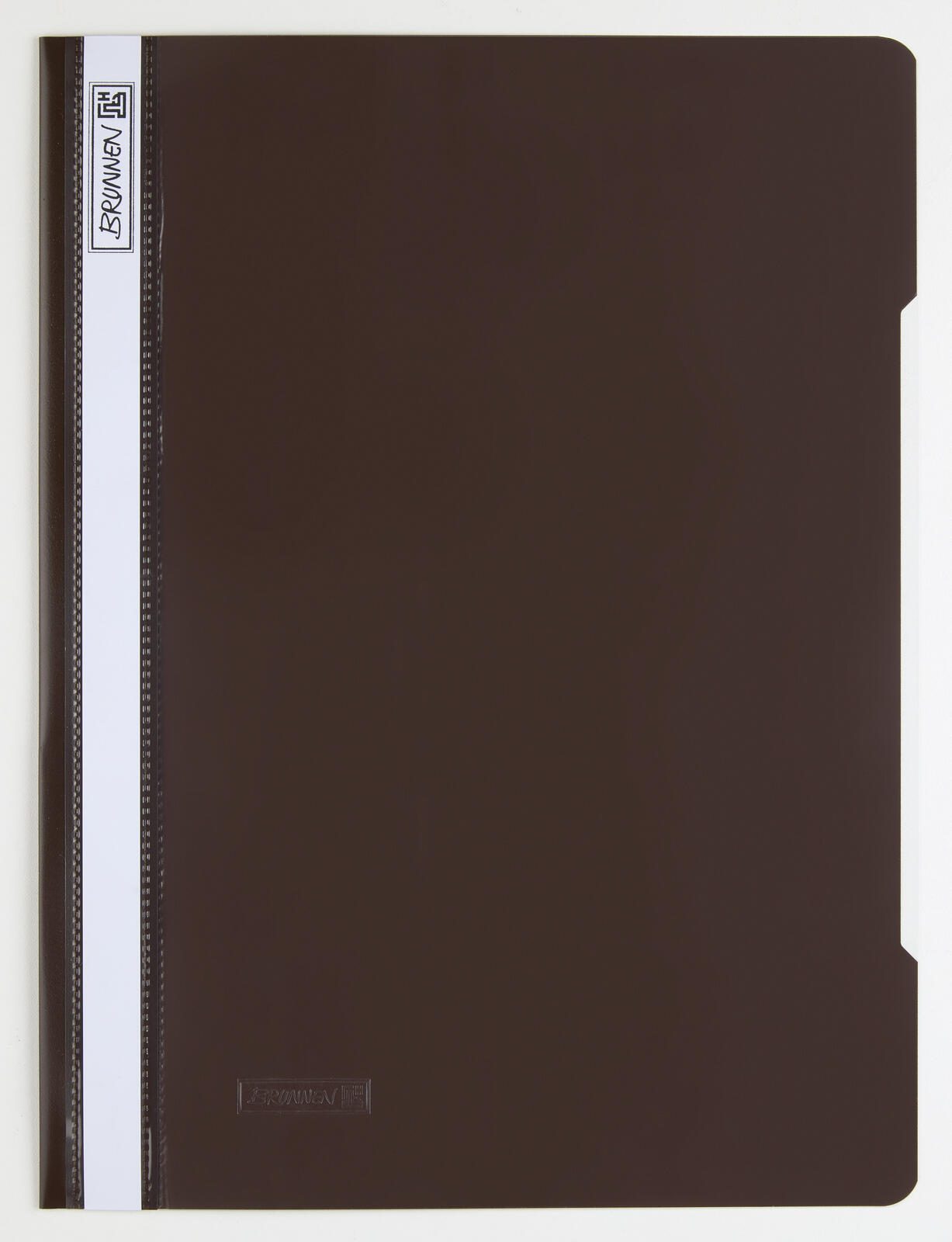 BRUNNEN Schnellhefter DIN A4 überbreit PVC braun 102011079