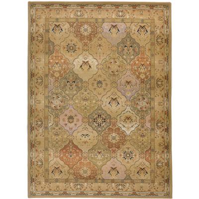 Teppich THEKO "Gabiro 208", beige, B:160cm H:10mm L:160cm, Kunstfaser, Teppiche, Teppich, Orient-Optik, ideal im Wohnzimmer & Schlafzimmer