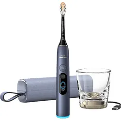 PHILIPS Sonicare DiamondClean 9900 Prestige HX9813/98, elektrische Zahnbürste Dunkelblau/Schwarz, Reinigungstechnologie: Schalltechnologie