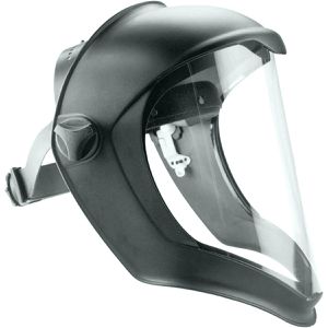 Honeywell Gesichtsschutz Bionic Antibeschlag, EN 166, Scheibenvisier aus Polycarbonat, schwarz, klappbar