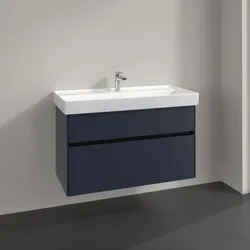 Villeroy und Boch Collaro Waschtischunterschrank C01100VQ 95,4x54,6x44,4cm, Waschbecken mittig, marine blue