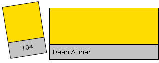 Lee Filter Roll 104 Deep Amber Deep Amber