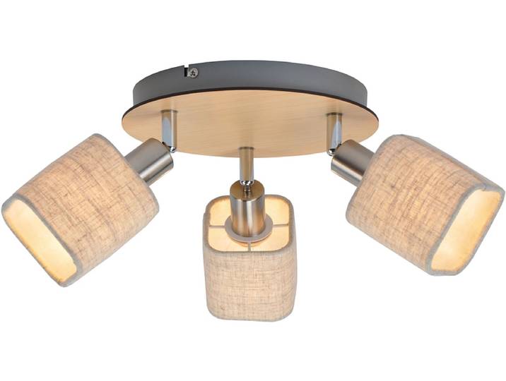 3 Spots ROSHAN 22cm 25W beige