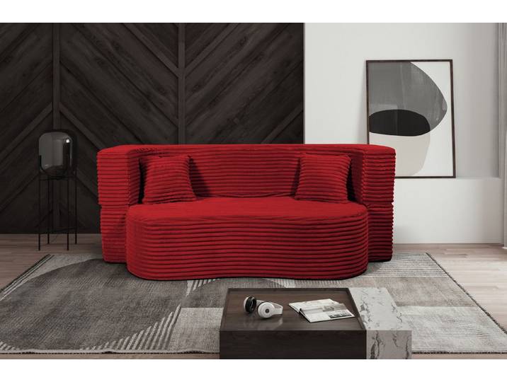 storez24 Sofa Flipper, Zierkissen mit Reißverschluss, Schlaffunktion, bequem