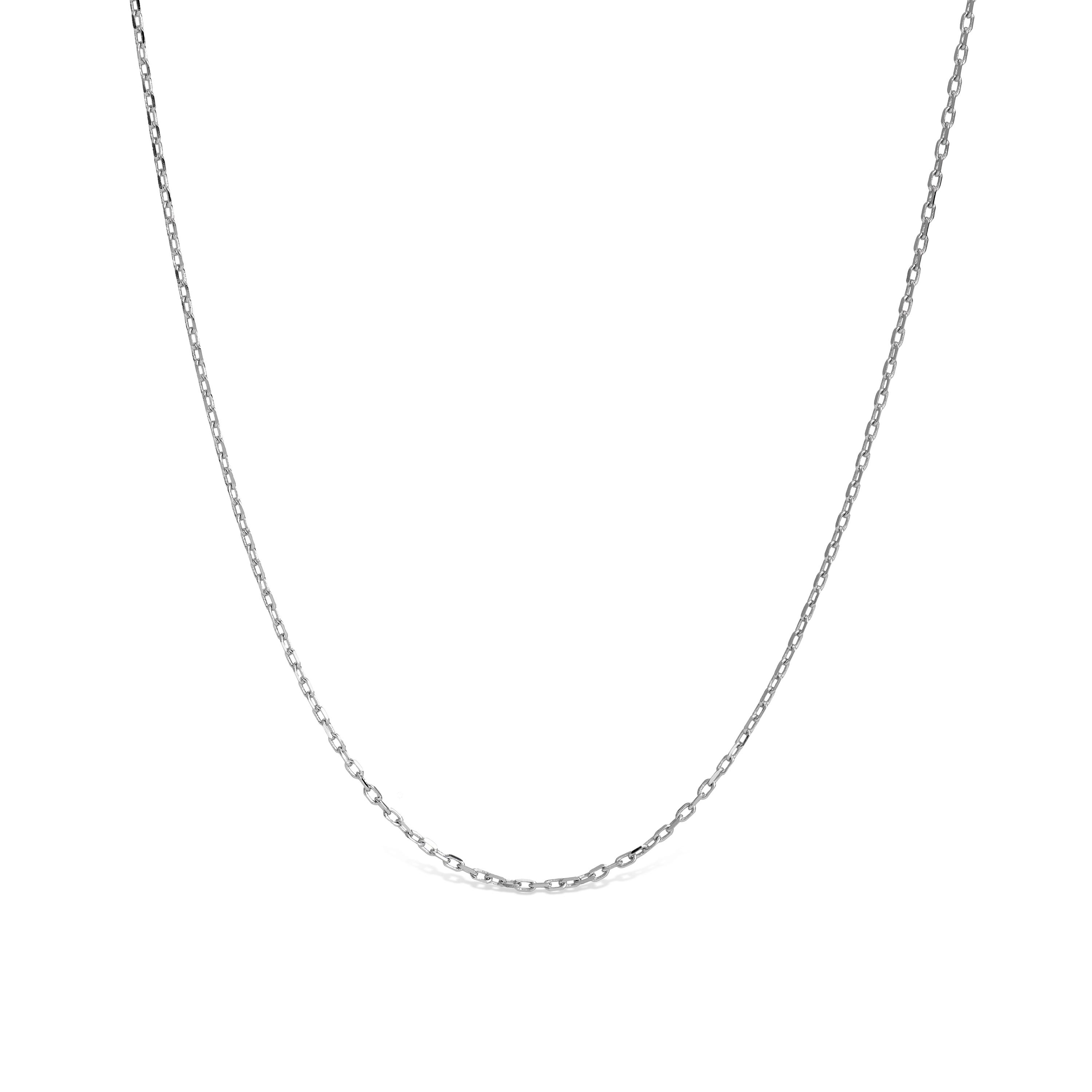 Luxenter ketting, luxenter 925 sterling zilveren ketting met gerhodineerde afwerking