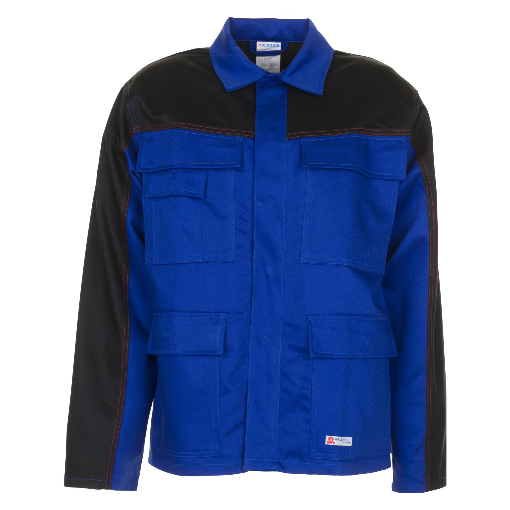 Planam Hitze-/Schweisserschutz-Jacke WeldShield blau/schwarz, Gr.56 (56) (5511056)
