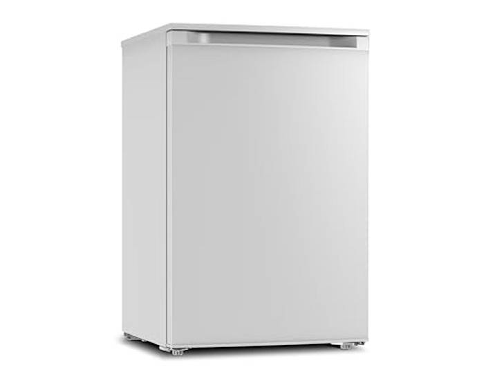 PKM KS115EW Kühlschrank 115 Liter Nutzinhalt 4 Sterne Gefrierfach Freistehend Wechselbarer Türanschlag Höhenverstellbare Füße 39 dB LED Beleuchtung Weiß