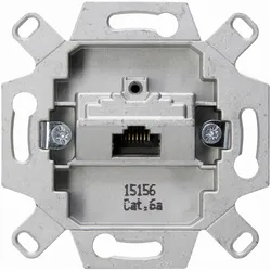 Kopp, Steckdose, Einsatz CAT6 1x8 geschirmt geeignet für Zuleitungsquerschnitt AWG 22 und 23