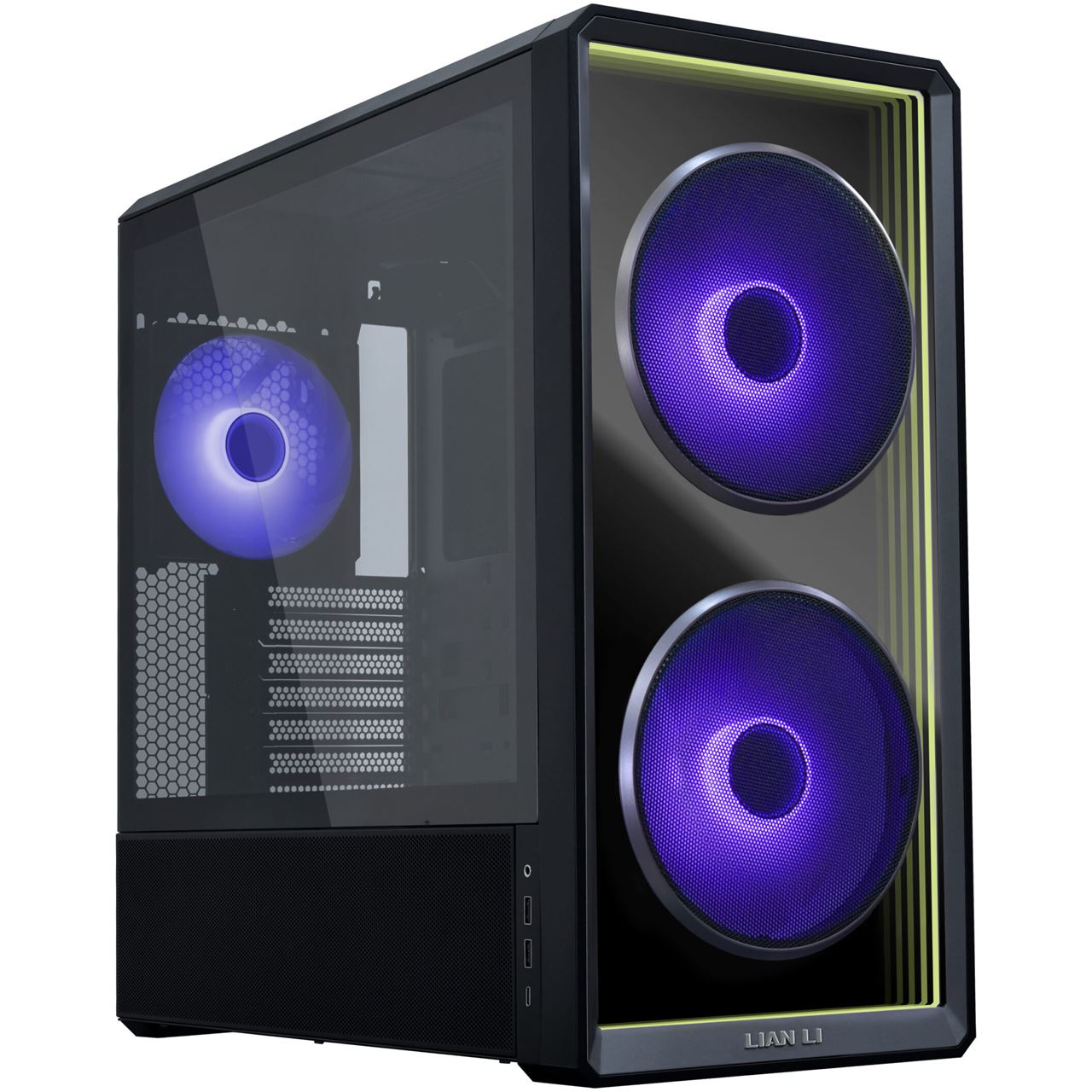 Lian Li LANCOOL 217 INF PC-Gehäuse, Midi-Tower, Tempered Glass, RGB-Beleuchtung - schwarz