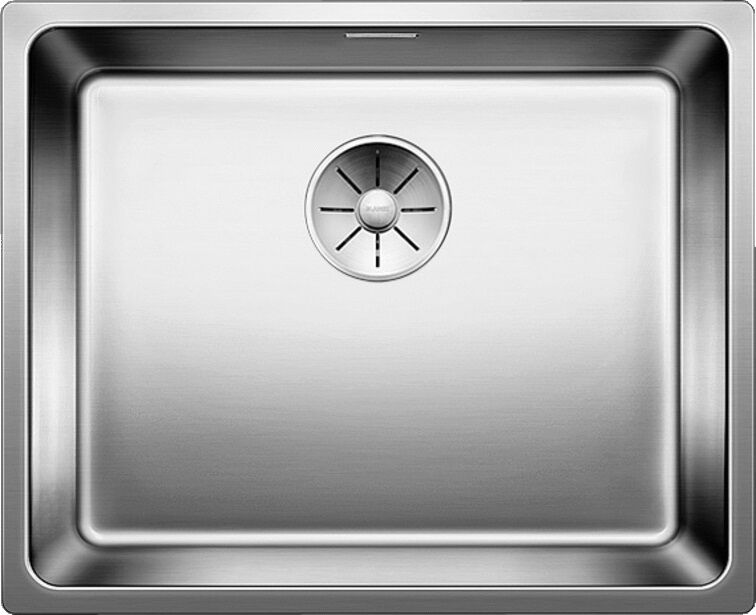 Blanco Andano 500-if évier 522965 54x44cm, Inox satin de soie, IF rebord plat