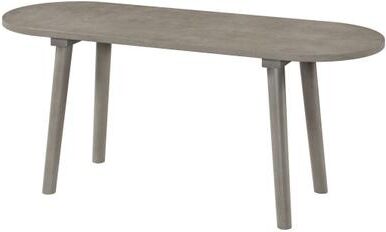 Costway 43 Inch Solid Wood Farmhouse Dining Bench Rustic Wooden Entryway Bench with Rubber Wood Legs-Gray