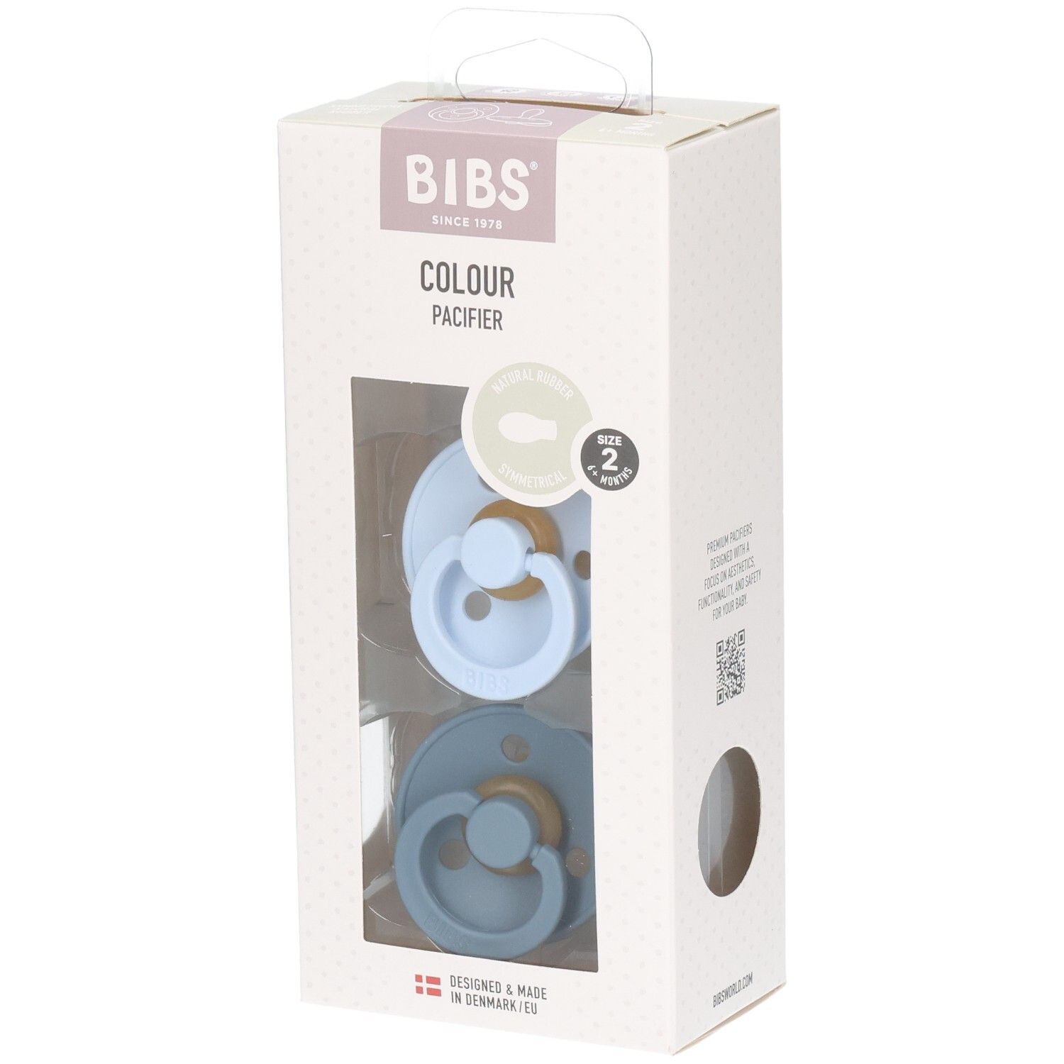 Bibs 2 Symmetric Duo Baby Blue/Petrol 2st St Schnuller