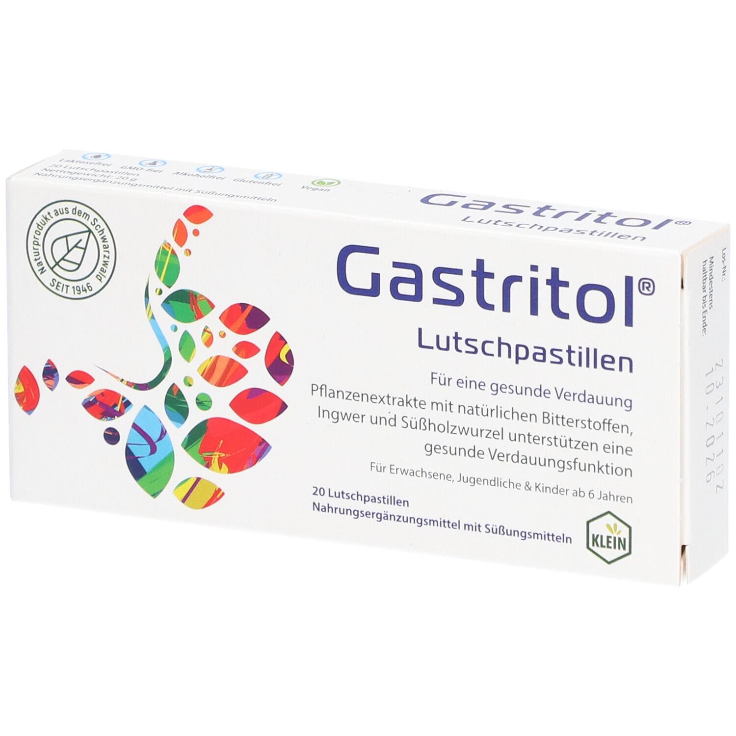 Gastritol Lutschpastillen 20 St
