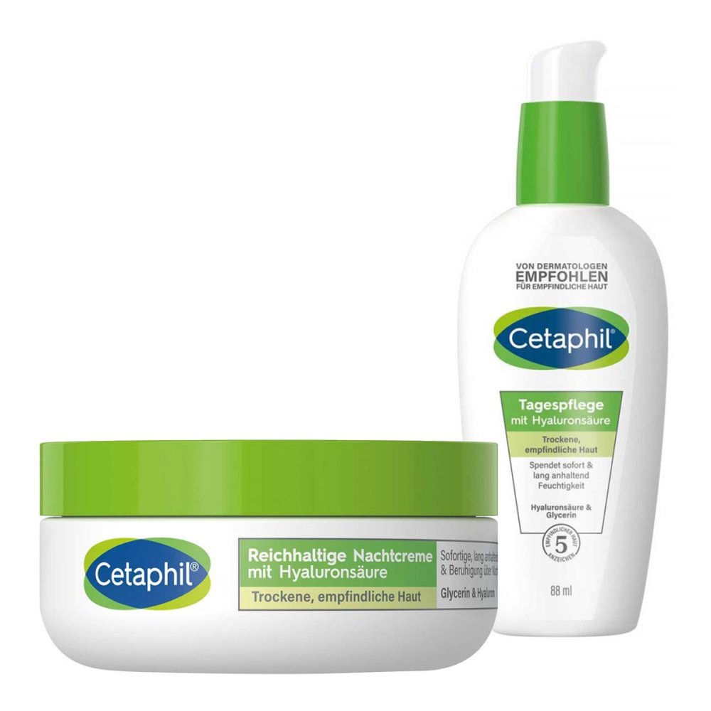 Galderma Laboratorium GmbH Cetaphil Tagespflege mit Hyaluronsäure + Reichhaltige Nachtcreme 08105078