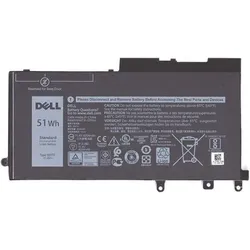 Dell Btry Pri 51whr 3c Lith Byd (3 Zellen, 4250 mAh), Notebook Akku, Schwarz