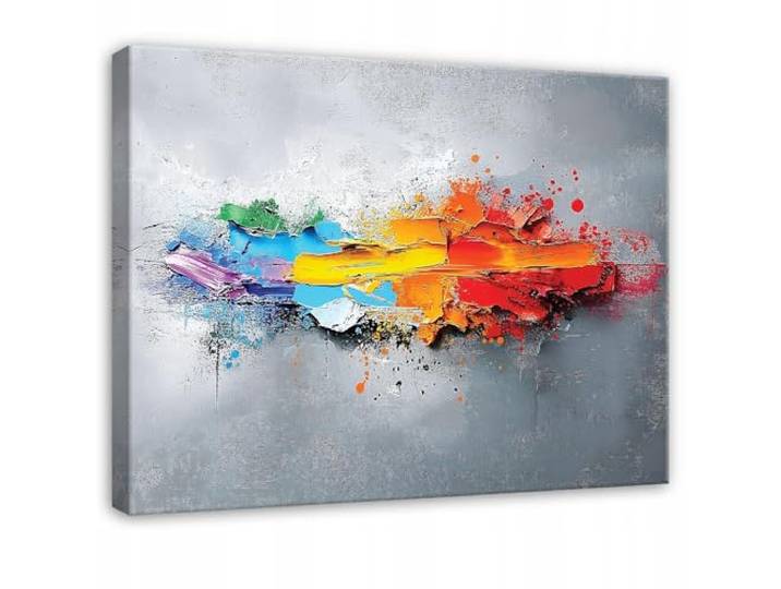 WallArena Leinwand Bilder 100x75 cm Abstrakt, Leinwandbilder, Bild auf leinwand, Format: 100x75 cm (BxH) - einteilig auf Canvas Leinwand. Das Leinwand