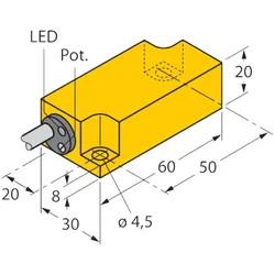 Turck Sensor BCF10-Q20L60-RP4X