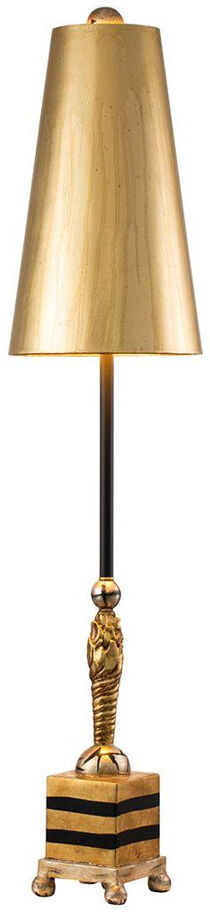 Bloomsbury Market Dartford Metal Table Lamp Gold 102cm H X 31cm W X 31cm D