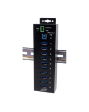Exsys USB 3.2 Gen1 HUB 10-Port Managed N. inkl.USB-Kabel DIN-Rail-Kit (EX-1580SHMVS)