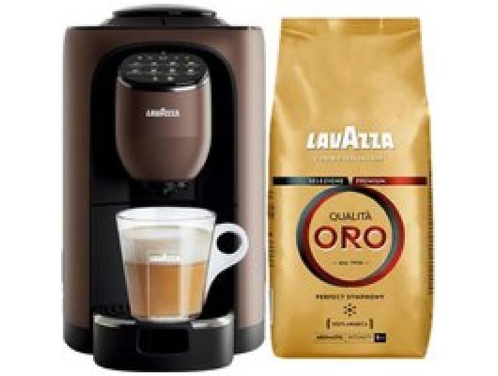 Lavazza - Machine Assoluta et 1 Kg de grain Lavazza Oro + 2 Mugs Lavazza