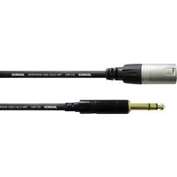 Cordial CFM 9 MV XLR Adapterkabel [1x XLR-Stecker - 1x Klinkenstecker 6.35 mm] 9.00 m Schwarz