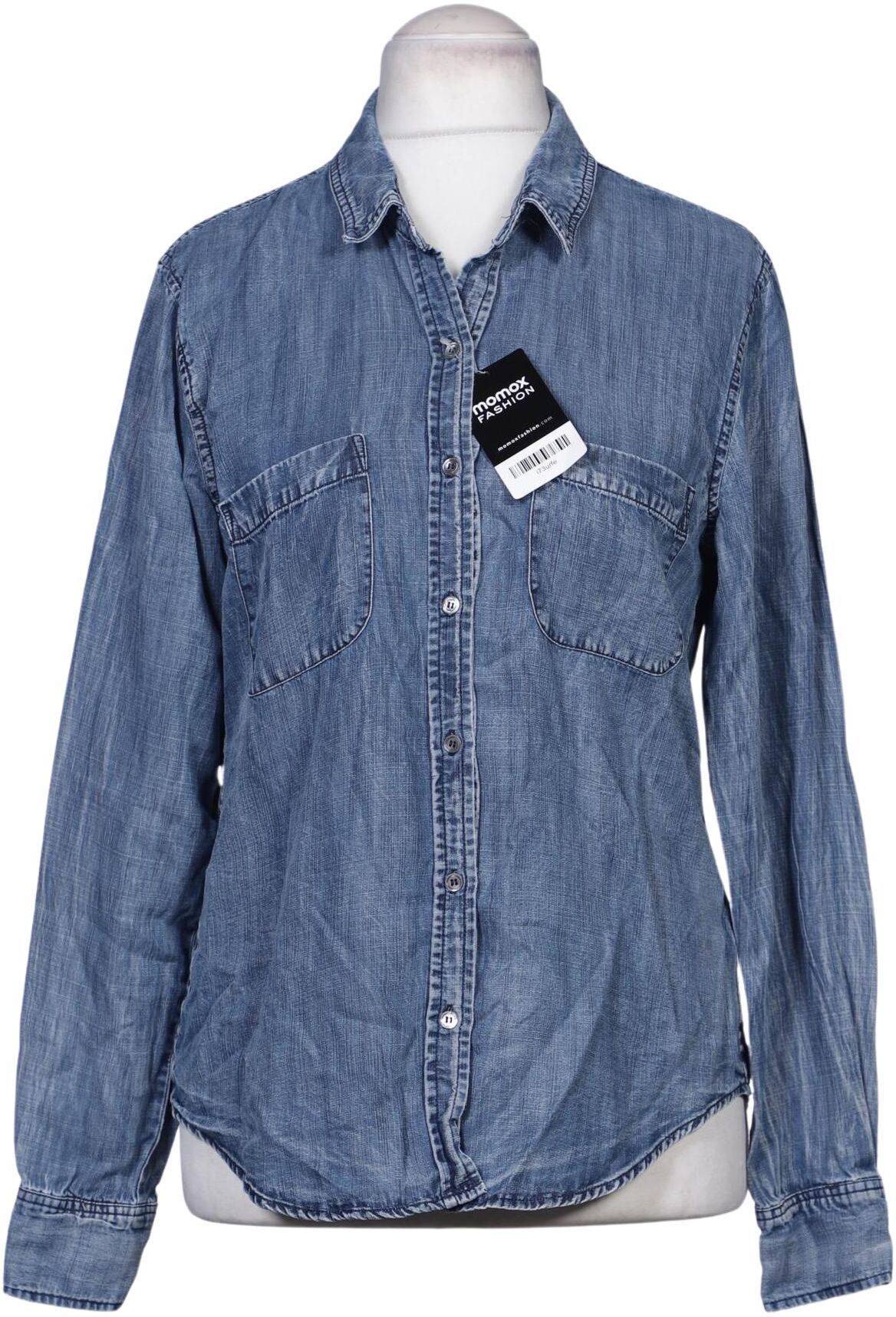 Patrizia Pepe Damen Bluse, Blau, Gr. M, Lyocell - Second Hand