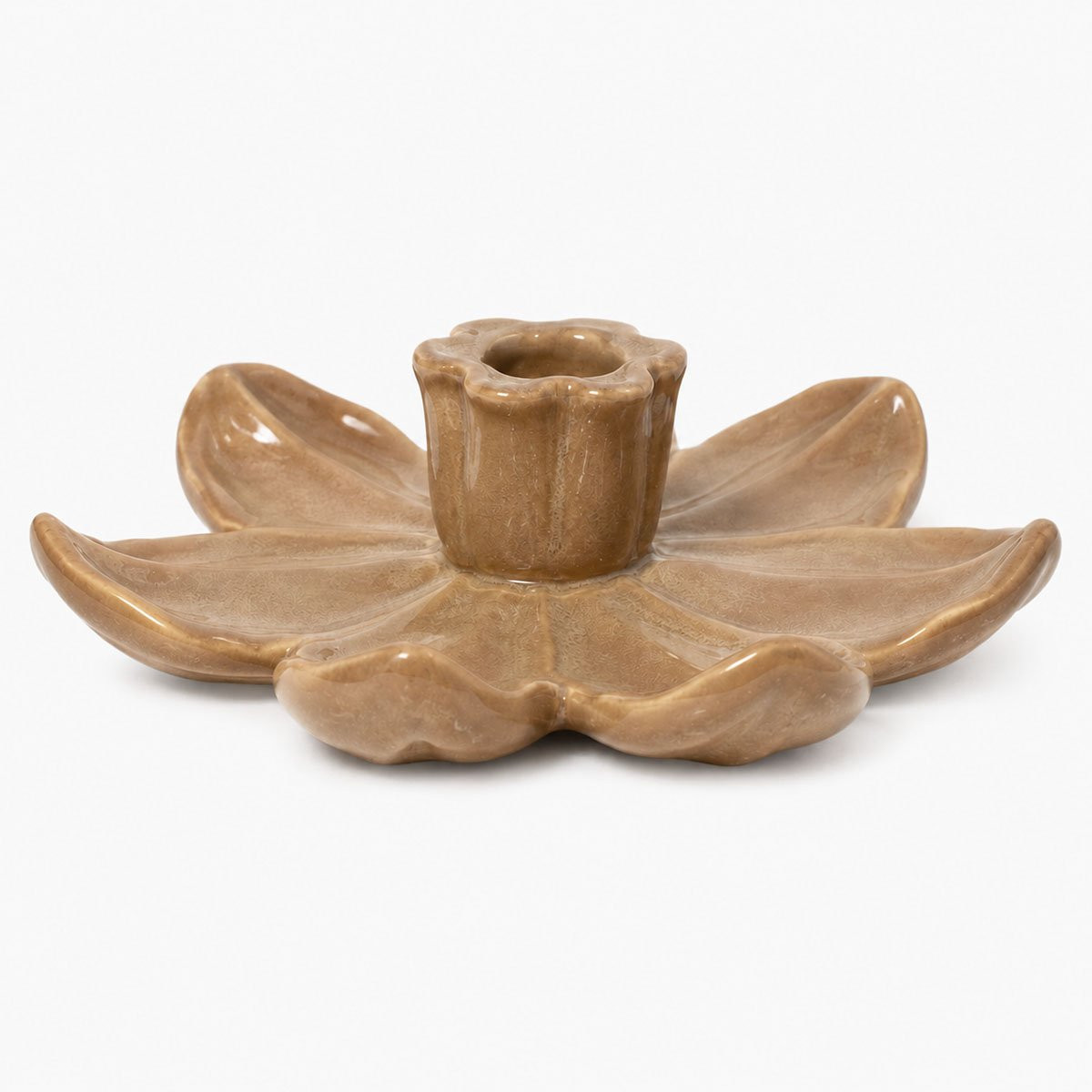 Kaarsenstandaard Lotus Beige voor Tealights en Taperkaarsen