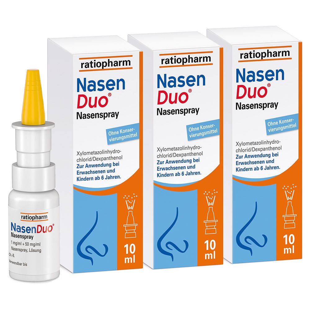 Nasenduo Nasenspray Dreierpack 3x10 ml