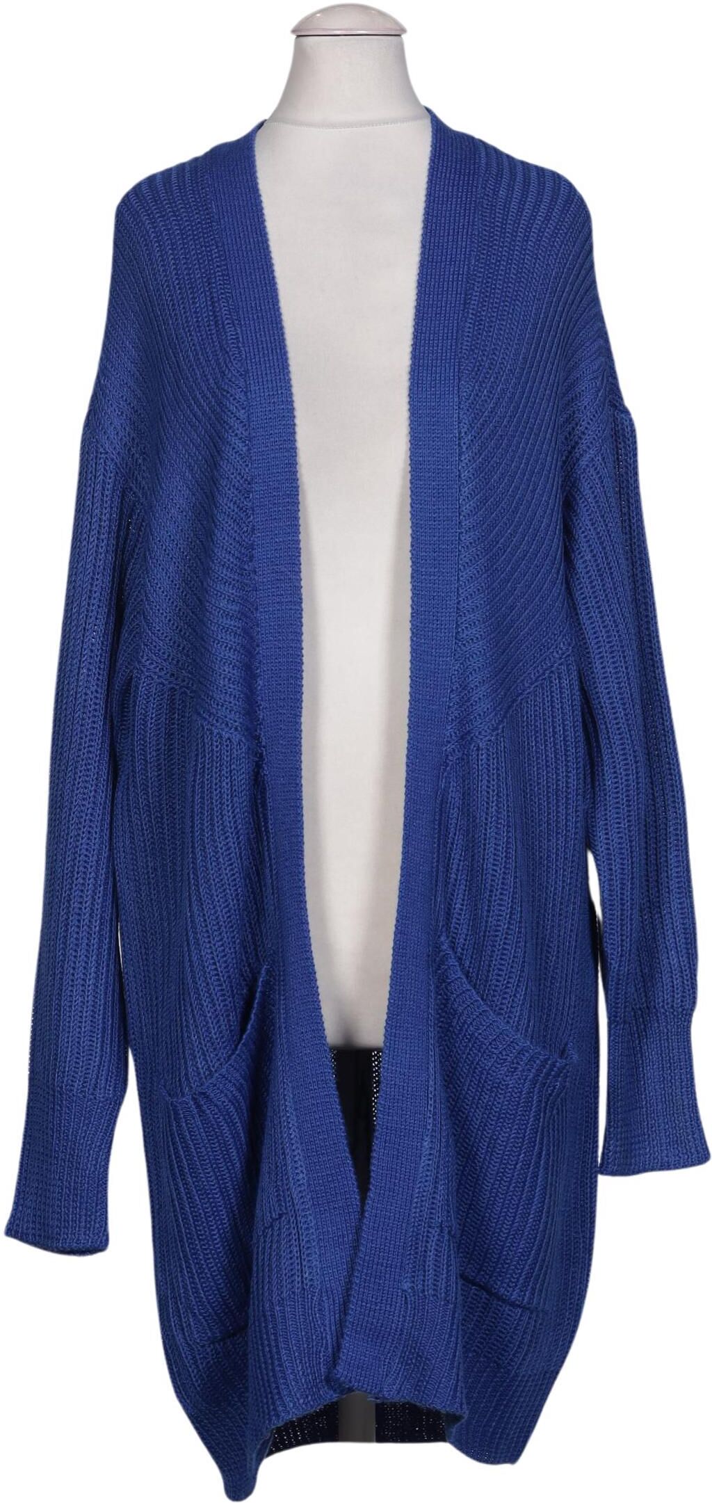 Stradivarius Damen Strickjacke, Blau, Gr. S, Synthetik - Second Hand