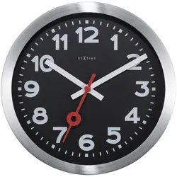 Nextime, Wanduhr, Tischuhr Station Schwarz (19 cm)