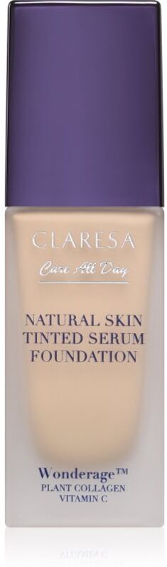 Claresa Care All Day Natural Skin Tinted Serum Foundation light tinted fluid for a natural look shade 1W Light Warm 32 ml