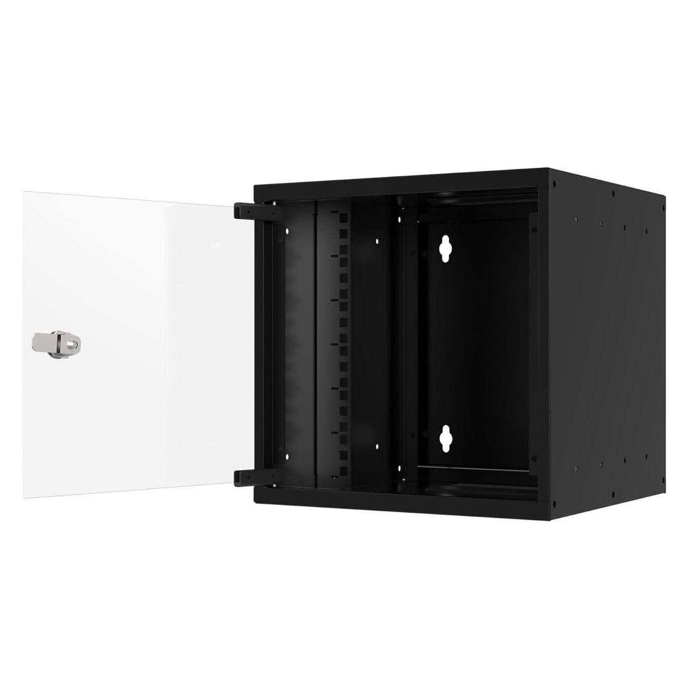 EFB Elektronik EFB 10" Wandgehäuse 4HE, Tiefe 300mm 1-teilig, RAL9005 (4 HE, 10 Zoll Rack) (WGB-1004TS.30)