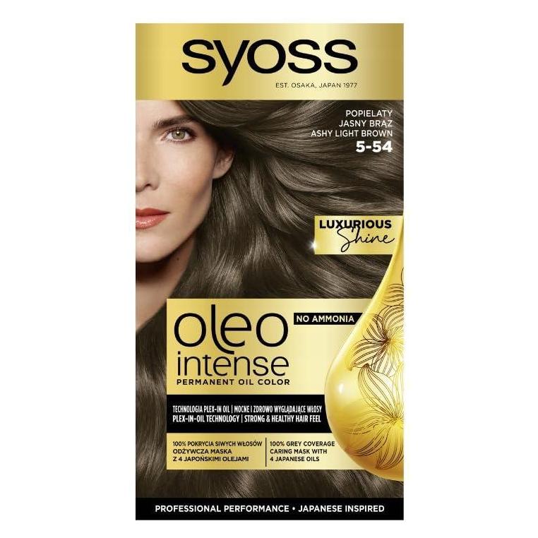 Syoss Oleo Intense Permanent Colouring Hair Dye With Oils 5-54h Light Brown (5-54h Light Brown) (9000101705201)