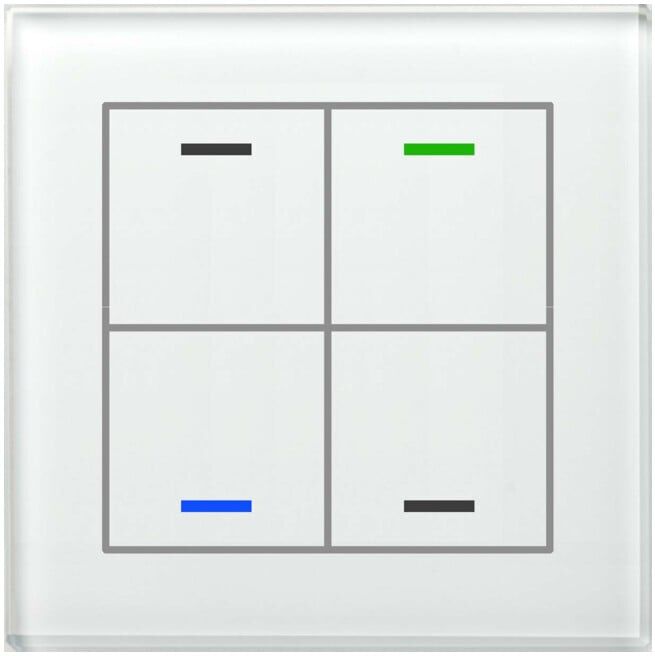 MDT technologies Glastaster II Light 4 voies RGBW, blanc, neutre BE-GTL4TW.01 (BE-GTL4TW.01)