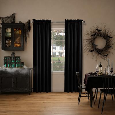 Porch & Den Inez Room Darkening Window Curtain Panel and Valance, Single Panel