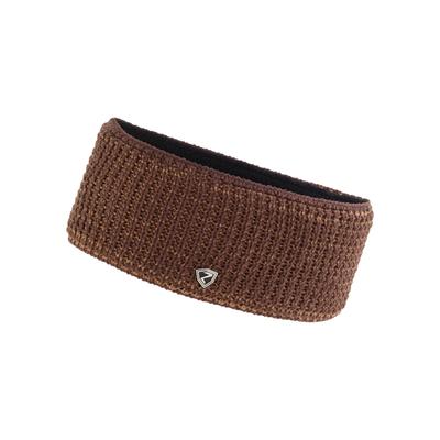 Stirnband ZIENER "ILSE-Z DAMEN", Damen, braun (chocolate), Materialmix, Mützen Stirnband, warm, mit weichem Fleecefutter