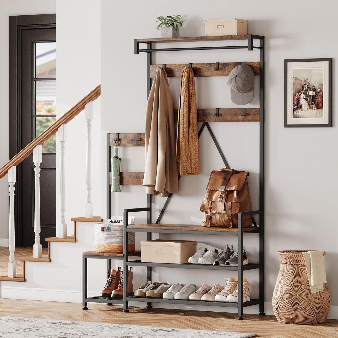 Rio Freestanding 8 - Hook Brown/Black 180cm H X 113cm W X 30cm D