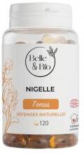 Belle & Bio Nigelle - Tonus Défenses Naturelles - 120 Capsules - Pot 120 capsules