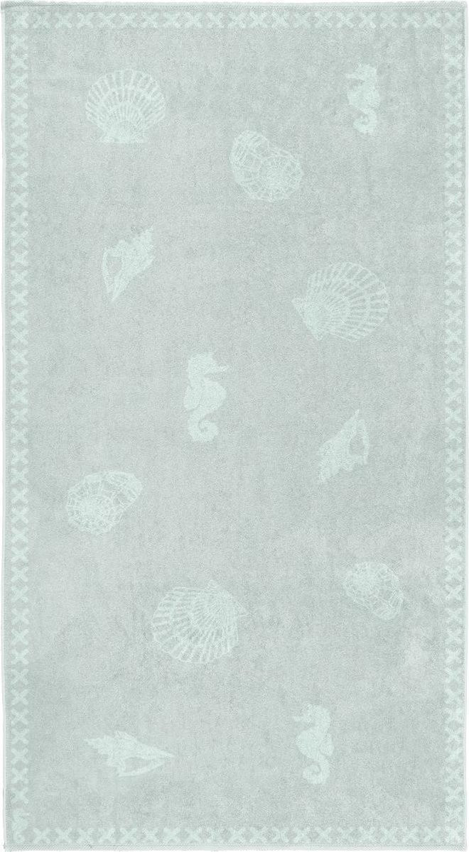 Seahorse Strandlaken Shells Mist Breedte: 100 cm, Lengte: 200 cm